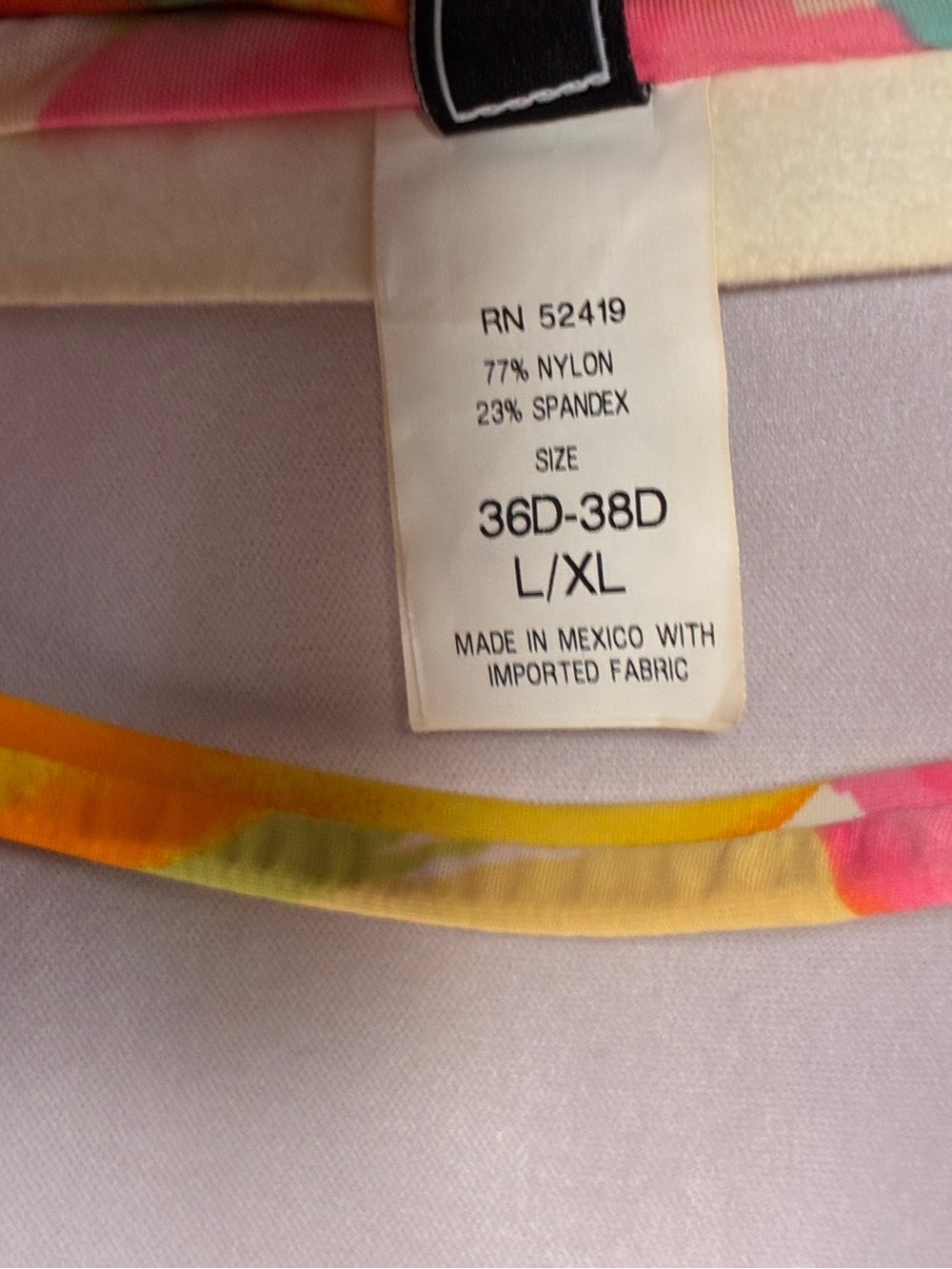 2bamboo Pink Yellow Orange Floral Ruched Tie-Halter Bikini - Picture 3 of 7